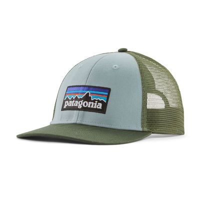 Patagonia Snapback Trucker Cap P-6 Logo Lopro thermal blue