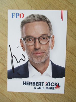 Österreich FPÖ Politiker Herbert Kickl handsigniertes Autogramm!!!