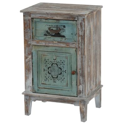 Kommode Murcia Schrank Shabby-Look, Vintage, 75x48x36cm