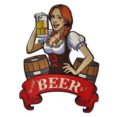 Clayre & Eef Textschild 60x80 cm Rot Grau Eisen (Gr. 60x1x80 cm)