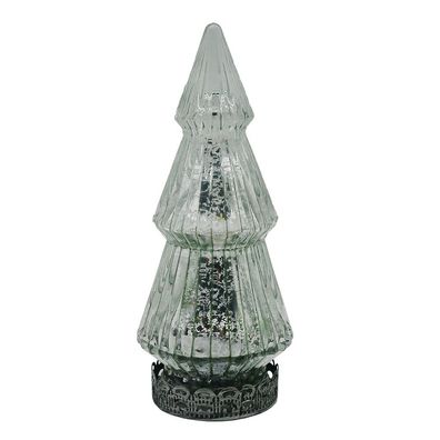 Clayre & Eef Weihnachtsdekoration mit LED-Beleuchtung Weihnachtsbaum Ø 7x16 cm