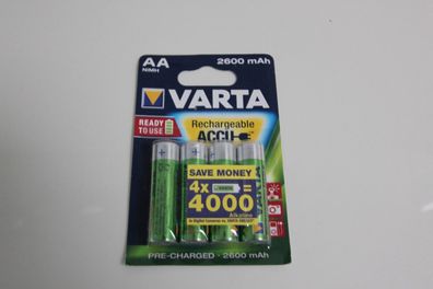 5716 Varta AA-Mignon-Photo-Akku NiMH 2600 mAh, 4er Pack Akku Akkus Top Preis