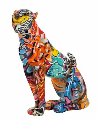 37540 Gepard Street Art mehrfarbig, Graffiti-Design Raubkatze Panther Leopard