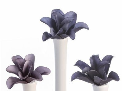 38310 Deko Blume Foam Flower Blüte Modena Ø 15cm Höhe 18cm violett 3fach