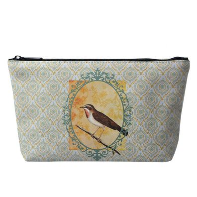 Juleeze Damenkulturtasche Vogel 26x6x16 cm Grün Synthetisch Rechteck (Gr. 26x6x16 cm)