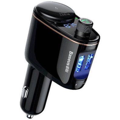 Baseus S-06 Bluetooth/USB-Auto-FM-Sender (Overseas Edition) – Schwarz