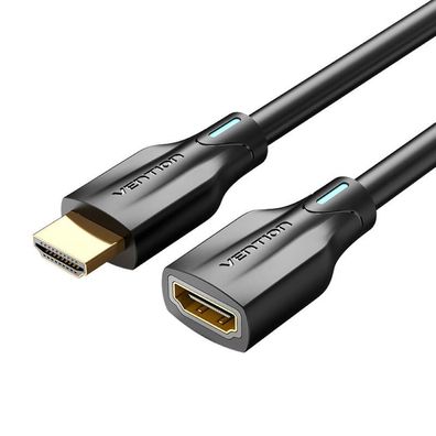 HDMI-Kabel 2.1 - 1,5m Schwarz mit einer Auflösung von 8K 60Hz/ 4K 120Hz