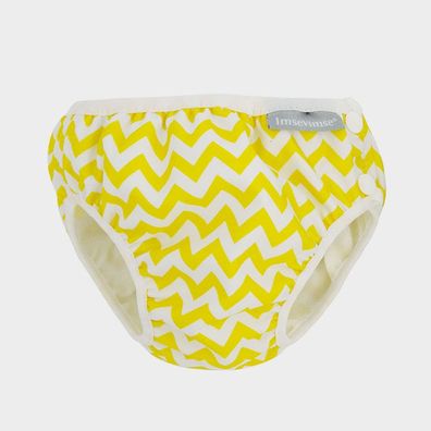 Imse Vimse Schwimmwindel, Badewindel, Yellow Zig Zag - Size: S (small)