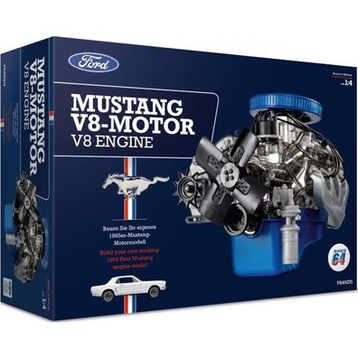 Ford Mustang V8 Motorbausatz Modellmotor Engine Kit Maßstab 1:4 Franzis Verlag