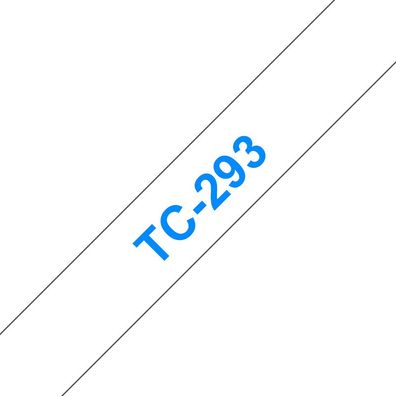 Brother TC293 Schriftbandkassette Brother 9mm weiß/blau TC293