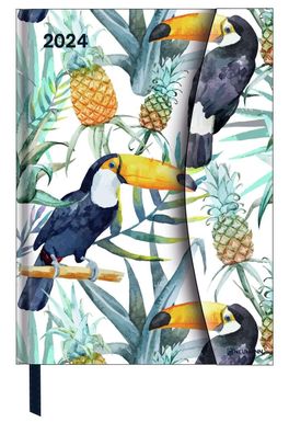 Jungle 2024 - Diary - Buchkalender - Taschenkalender - 16x22: Magneto Diary