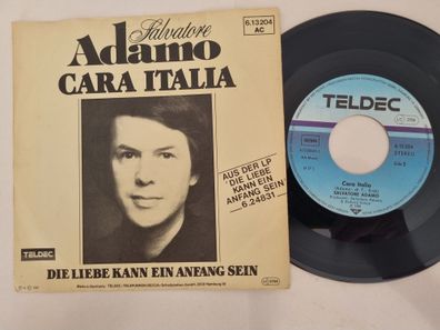 Adamo - Cara Italia / Die Liebe Kann Ein Anfang Sein 7'' Vinyl SUNG IN GERMAN