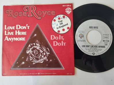 Rose Royce - Love don't live here anymore 7'' Vinyl Germany