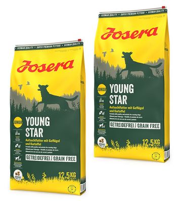 2x12,5kg Josera Nature YoungStar Junior Hundefutter - Getreidefrei