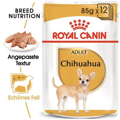 48 x 85g ROYAL CANIN Chihuahua Adult Hundefutter Nasfutter