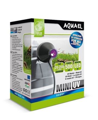 AQUAEL Mini UV Sterilisator Aquarium Wasserklärer LED Lampe UV - Beleuchtung