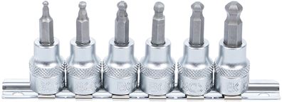 Bit-Einsatz-Satz | Antrieb Innenvierkant 10 mm (3/8") | Innensechskant mit Kugelko