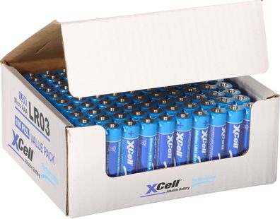 100er Box XCell AAA Micro Super Alkaline 1,5V Batterie