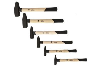 Schlosserhammer Hammer Hämmer Stielschutz 100 200 300 800 500 1000g Set 6 tlg