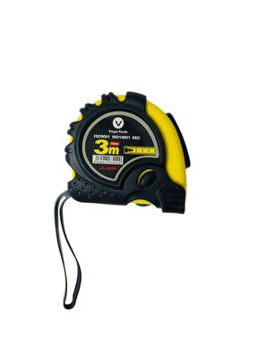 Rollmaßband Maßband Messband 3m 16mm breit Bandmaß Rollband zwei Stopknöpfe 1x