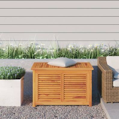 vidaXL Gartenbox mit Beutel 90x50x58 cm Massivholz Teak