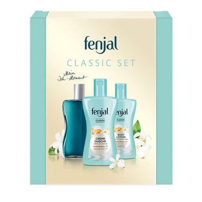 Fenjal Classic Geschenkset Creme Dusche Ölbad und Body Lotion