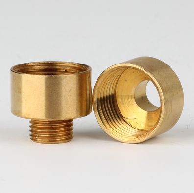 Reduzier-Nippel Kopfstück Gewinde-Adapter Messing roh M10x1 Außengewinde auf R3/8