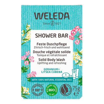 Weleda Feste Dusche Geranium & Litsea 75g