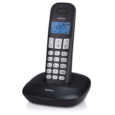 Profoon PDX-1100 - DECT-Telefon mit 1 Mobilteil, schwarz