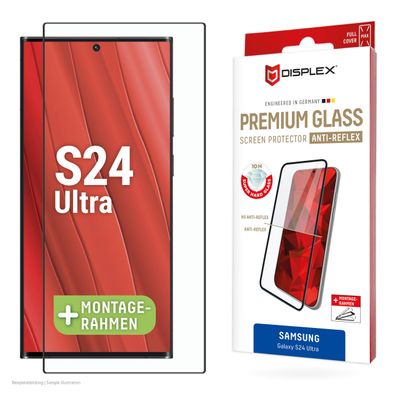 Displex Premium Panzerglas vollflächig Antireflex für Samsung Galaxy S24 Ultra