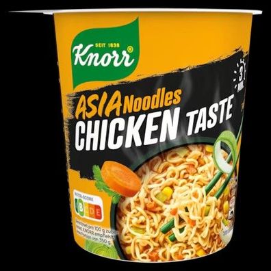 Knorr Asia Noodles Chicken Taste 65g Becher