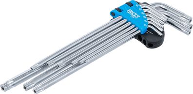 Winkelschlüssel-Satz | extra lang | TS-Profil (für Torx Plus) TS10 - TS50 | 9-tlg