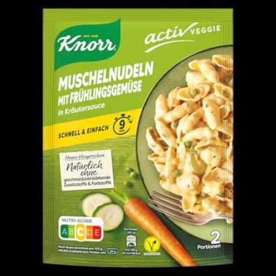 Knorr Veggie Muschelnudeln mit Frühlingsgemüse 155 g