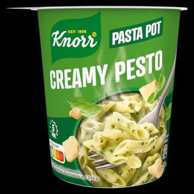 Knorr Pasta Snack Pot Creamy Pesto 68g Becher