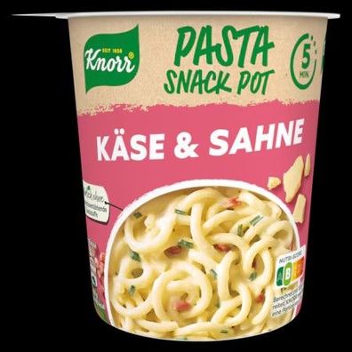 Knorr Pasta Snack Pot Käse & Sahne 71g Becher