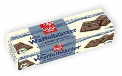 Linea Natura 6x Linea natura Vollmilch Waffelblätter 100g