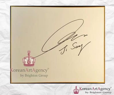 Ji Sung Autographed Shikishi Art Board - Exclusive Collectible