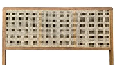 Bett-Kopfteil Romanteaka 200 x 4 x 120 cm Rattan, Teak