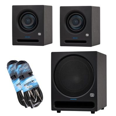 Presonus Studio-Monitor Eris Pro 4 1 Paar mit Subwoofer und 2x Kabel