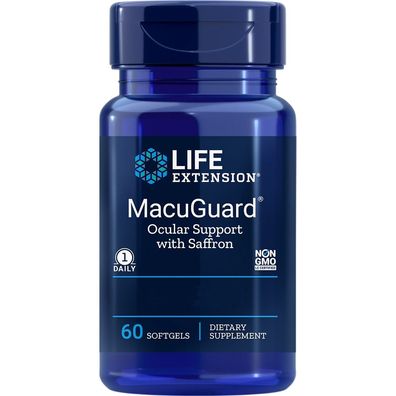 Life Extension, MacuGuard® Ocular Support with Saffron, 60 Weichkapseln