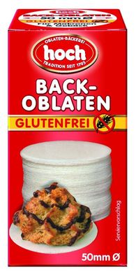 4 x 100 Stück glutenfreie Back-Oblaten 50mmØ