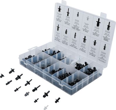 Kfz-Befestigungsclip-Sortiment für VW, Audi, Volvo, Chrysler, Ford, Mercedes-Benz