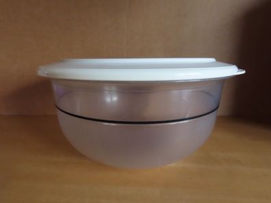 Schüssel mit weißem Deckel Tafelperle schwarzer Streifen 3500ml Tupperware 2217A-2