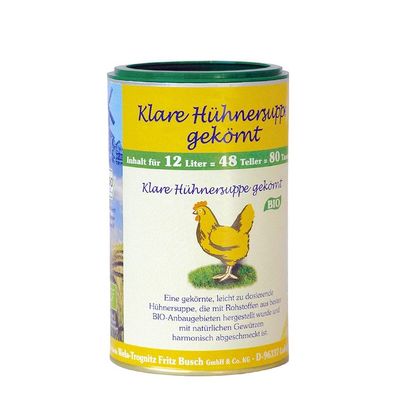 WELA - Klare Hühnersuppe gekörnt12 l Bio DE-ÖKO-001