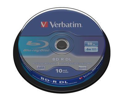 Verbatim 43746 Verbatim Blu-ray BD-R DL 10er