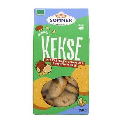 SOMMER 6x Dinkel Kastanien mit Mandel, vegan 150g