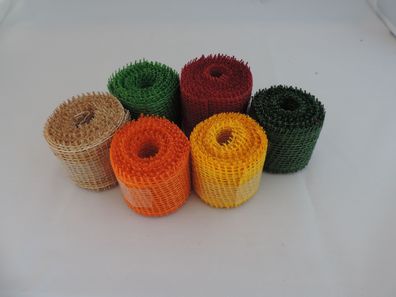 Juteband 3 m x 4 cm Tischband Jute in Farben Band Dekoband Geschenkband Floristikband