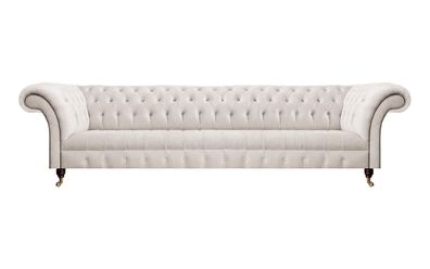 Möbel Textil Stoff Sofa Viersitzer Couch Einrichtung Polstermöbel Chesterfield