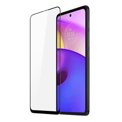 10D Schutz Glas kompatibel mit Motorola Moto E40 Curved Panzer Folie Vollständig