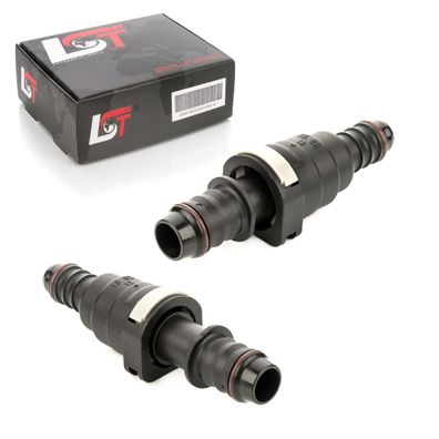2x Schnellkupplung mit Gegenstück Set Kraftstoffleitung gerade 15,82 * 13 mm